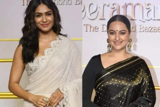 Actresses that dazzled in sarees at 'Heeramandi' premiere