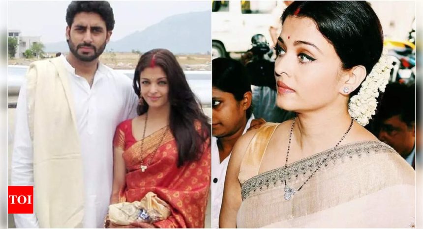 Aishwarya Rai changed her mangalsutra design after marriage with Abhishek Bachchan |