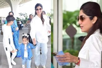 Amid ED Probe on Raj Kundra, Shilpa Shetty jets off for vacay with her kids and mom, refuses to pose for paps and says, 'late ho rahi hoon' - WATCH video | Hindi Movie News