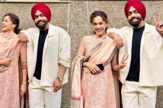 Ammy Virk and Taapsee Pannu rumored to romance in 'Khel Khel Mein' film |