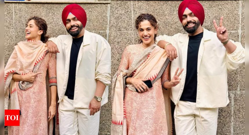 Ammy Virk and Taapsee Pannu rumored to romance in 'Khel Khel Mein' film |