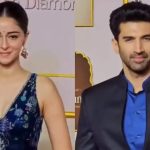 Ananya Panday: Ananya Panday and Aditya Roy Kapur twin in blue outfits at 'Heeramandi' premiere - WATCH