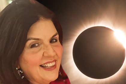 Astrologer Susan Miller Weighs In on Solar Eclipse, Local Kids Photobomb