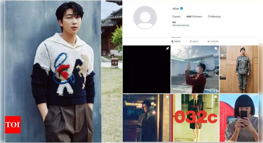 BTS' RM deletes profile photo, clears over 50 Instagram posts; fans are puzzled | K-pop Movie News