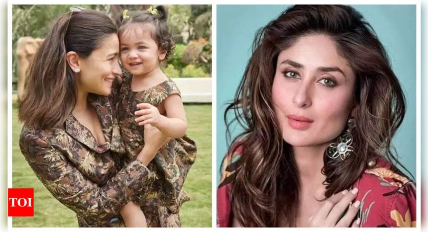 Baby Raha Kapoor looks cute as a button as she gets snapped visiting 'bua' Kareena Kapoor Khan with her mommy Alia Bhatt |