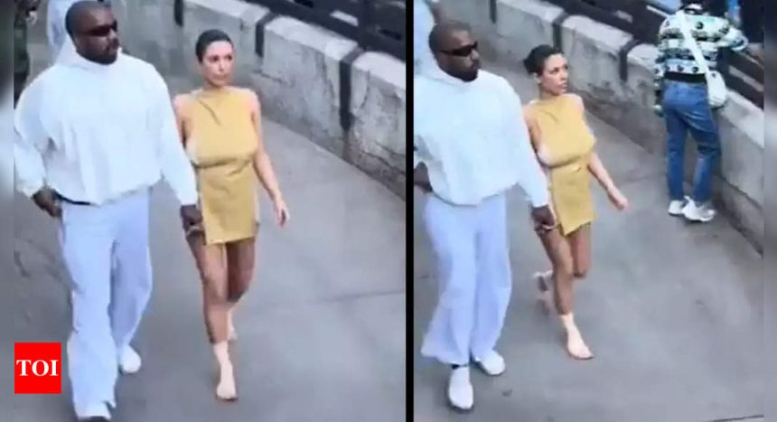 Bianca Censori steps out barefoot with bandaged feet on Disneyland date with Kanye West |