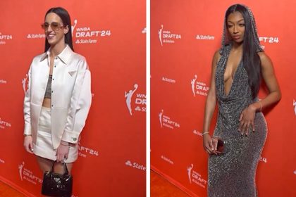 Caitlin Clark, Angel Reese, WNBA Draft Prospects Stun On Orange Carpet