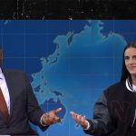 Caitlin Clark Appears on 'SNL' And Turns Apron Joke on Michael Che