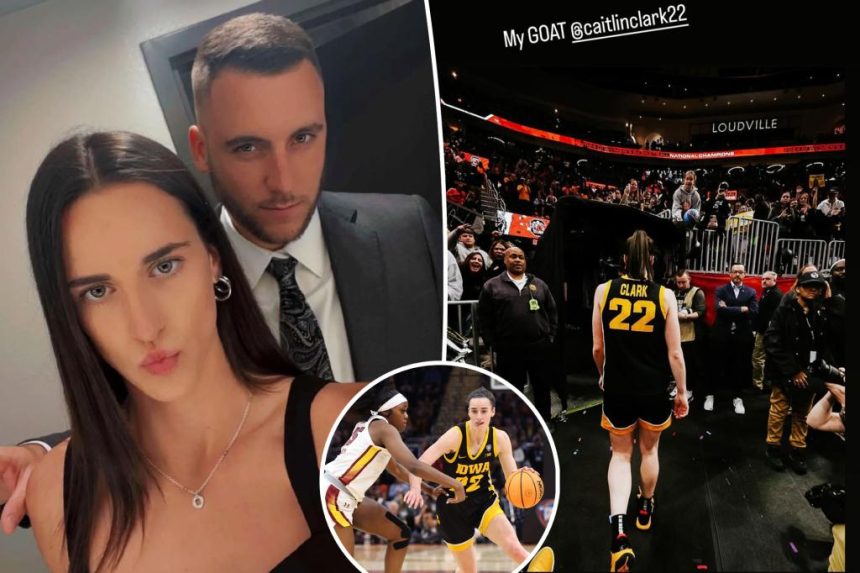 Caitlin Clark's boyfriend, Connor McCaffery, calls athlete his 'GOAT' after Iowa loses NCAA championship