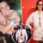 Caitlin Clark’s boyfriend Connor McCaffery drools over her all-Prada WNBA draft outfit