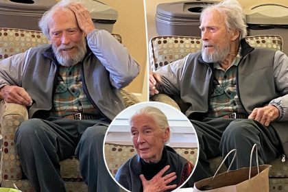 Clint Eastwood, 93, makes rare public appearance at Jane Goodall event