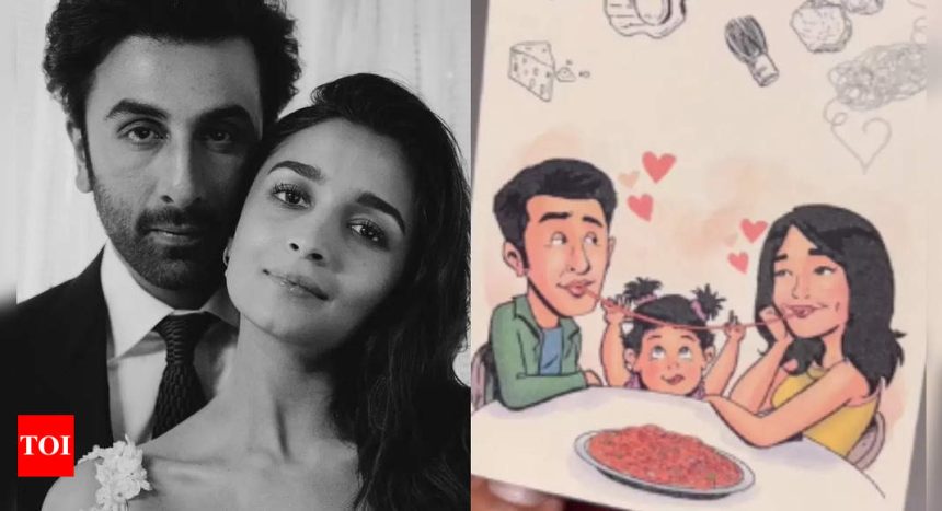 Custom-made menu from Ranbir Kapoor and Alia Bhatt's second wedding anniversary featuring baby Raha goes viral - See inside photos | Hindi Movie News