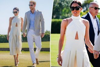 Fans spot detail connecting Meghan Markle’s Heidi Merrick polo dress with Prince Harry