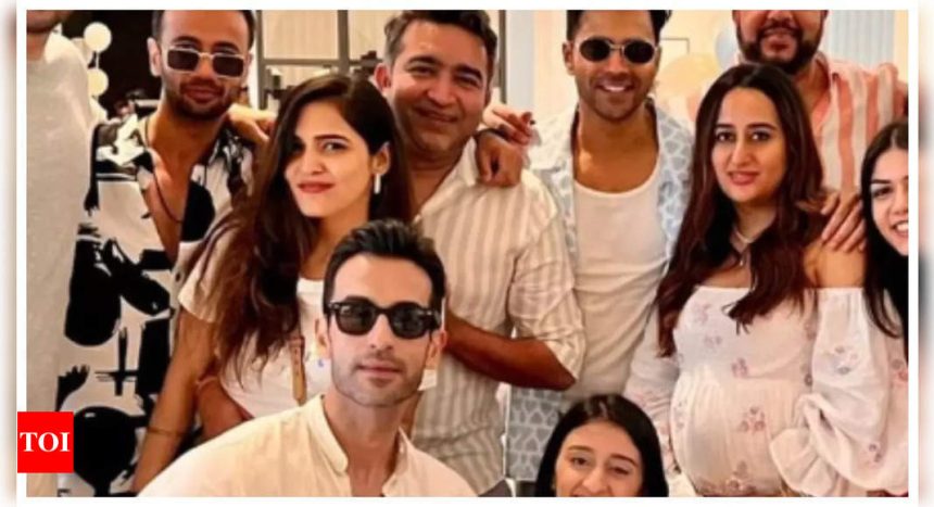 Inside pics from Varun Dhawan, Natasha Dalal's close-knit baby shower