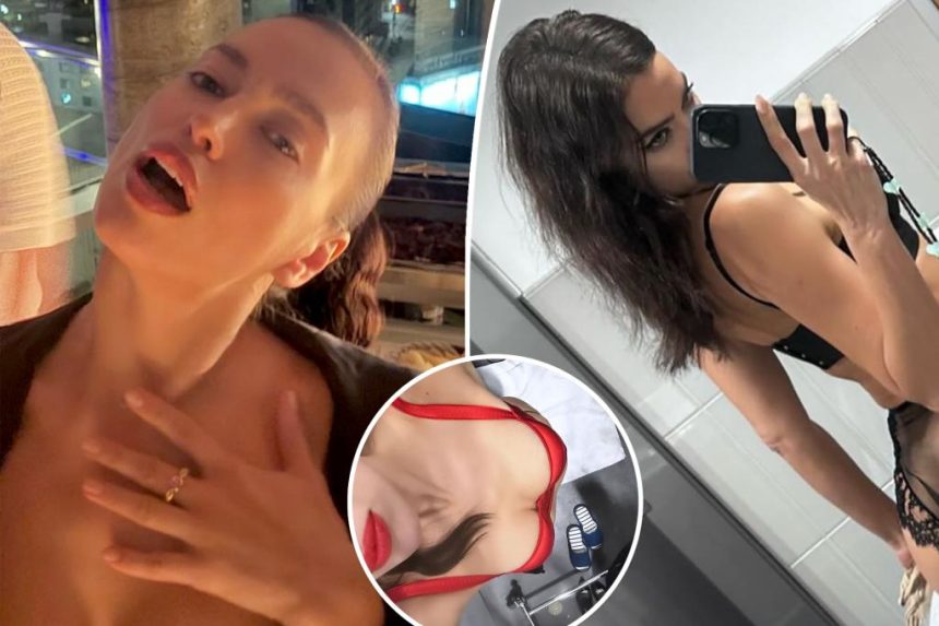 Irina Shayk shares sultry lingerie selfie while 'boyfriend shopping' 