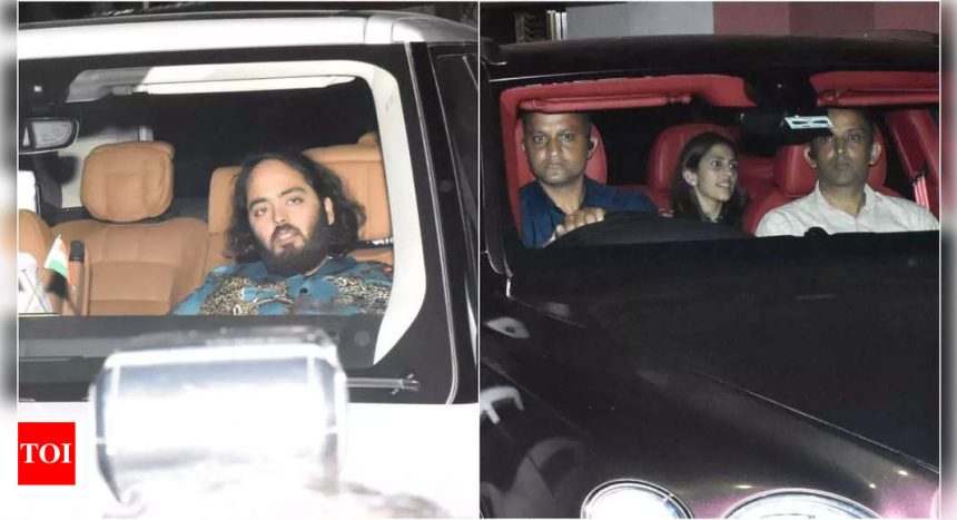 Isha Ambani, Shloka Mehta, Anant Ambani spotted at Janhvi Kapoor's residence after attending Diljit Dosanjh's concert | Hindi Movie News