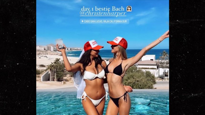 Jared Goff's Fiancée, Christen Harper, Kicks Off Bachelorette Party W/ Bikini Bash