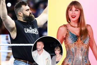 Jason Kelce called Taylor Swift's 'brother-in-law' during surprise Wrestlemania appearance