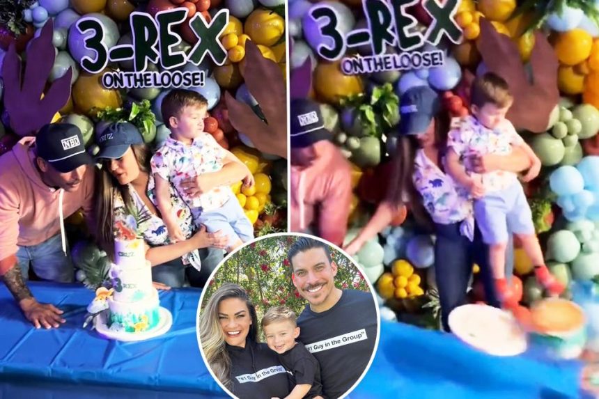 Jax Taylor, Brittany Cartwright drop cake at son’s 3rd birthday