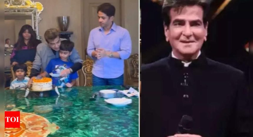 Jeetendra's heartwarming 82nd birthday celebration with Ekta Kapoor, Tusshar Kapoor, and the grandkids - Watch | Hindi Movie News