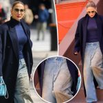 Jennifer Lopez wears $620 pair of dirty jeans on NYC stroll