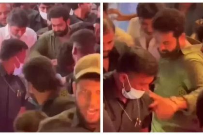 Jr NTR gets mobbed and pushed by fans at an event in Hyderabad - See photos |