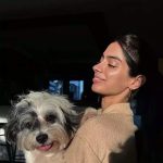 Khushi's sun-kissed moments with her pet