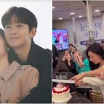 Kim Soo-hyun and Kim Ji-won adorably cut cake together at 'Queen of Tears' wrap party |