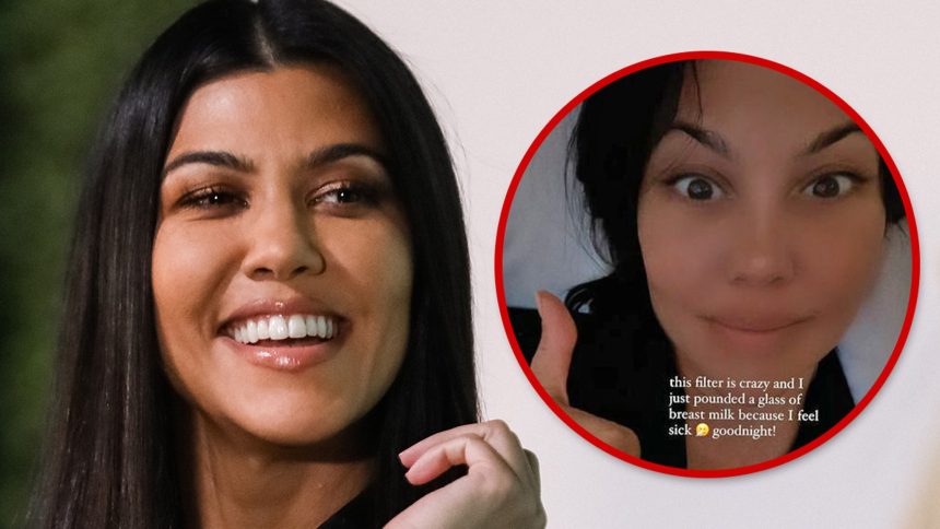 Kourtney Kardashian Drinks Her Own Breast Milk To Cure Sickness