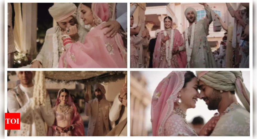 Kriti Kharbanda and Pulkit Samrat share an UNSEEN dreamy video from their wedding as the couple completes one month of togetherness | Hindi Movie News