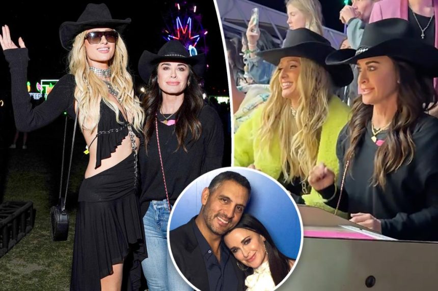 Kyle Richards, Paris Hilton hang at Coachella after Mauricio Umansky drama