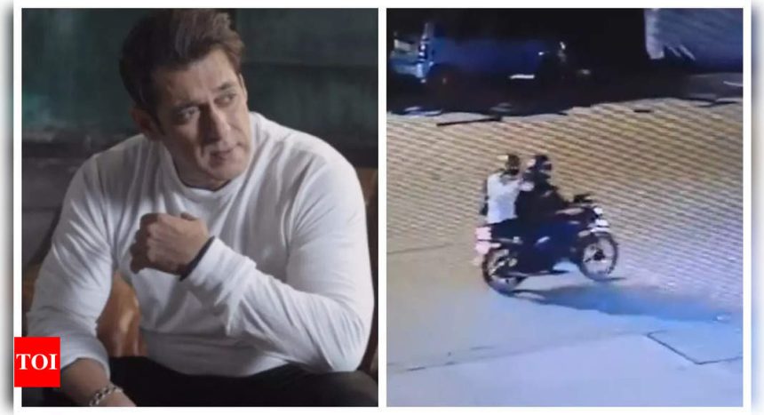 Lawrence Bishnoi's gang fire bullets at Salman Khan's residence in new chilling CCTV footage: WATCH |