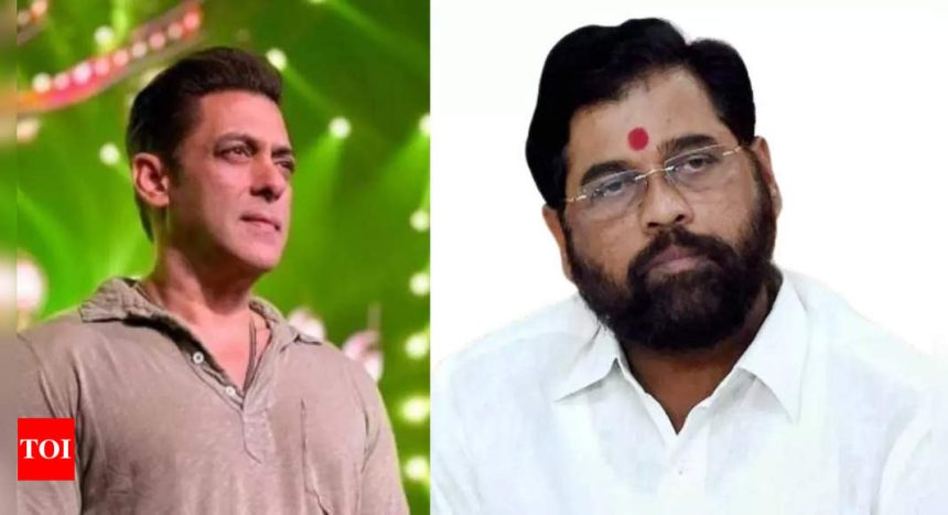 Maharashtra CM Eknath Shinde has a telephonic conversation with Salman Khan after two men fired gunshots outside his house | Hindi Movie News