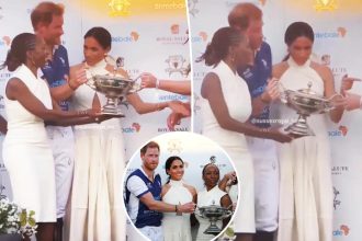 Meghan Markle awkwardly suggests woman not pose next to husband Prince Harry at polo event