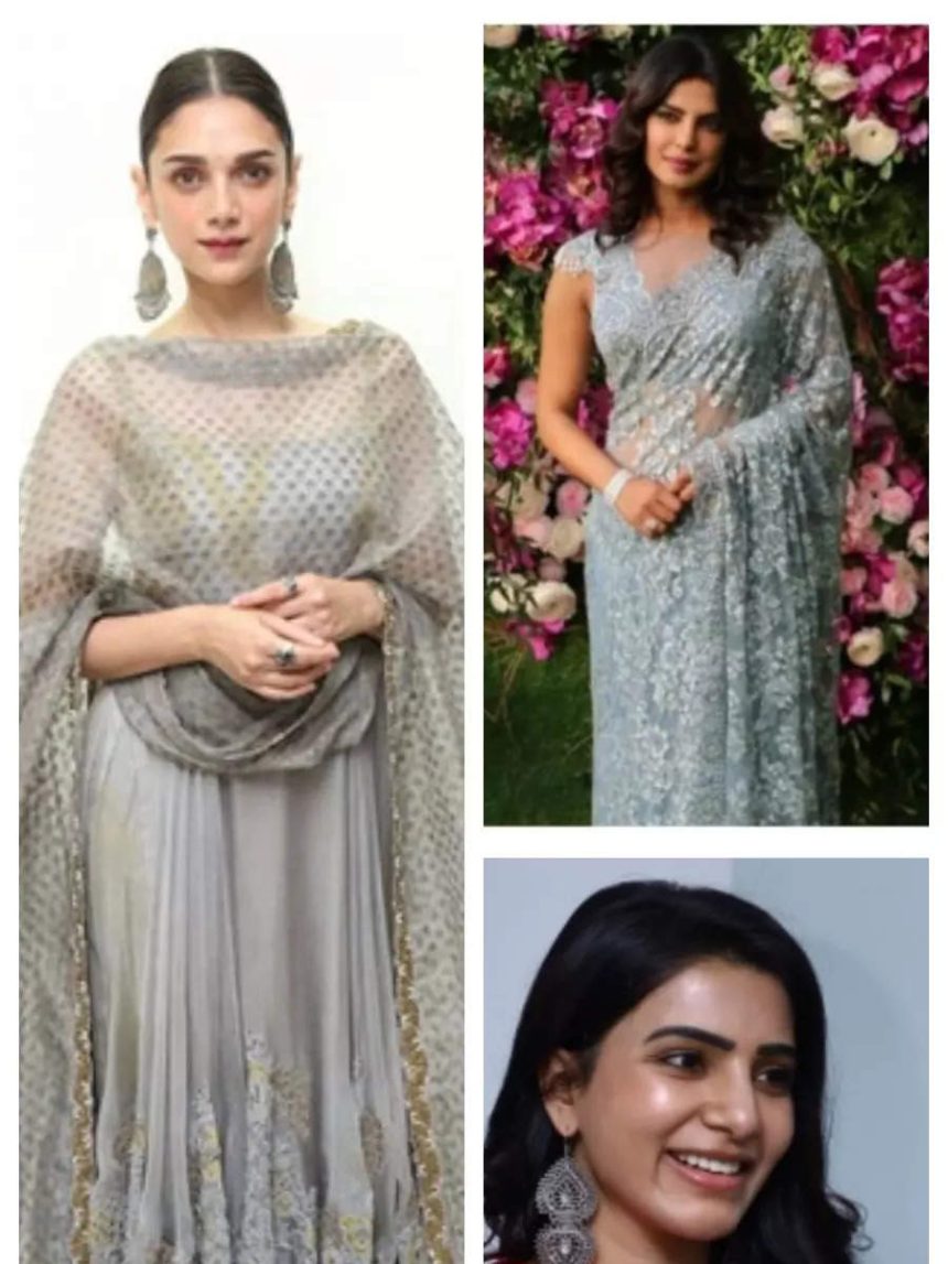 Navratri 2024, Day 5: Actresses in grey attire