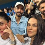 Netizens recall Kareena Kapoor calling John Abraham 'expressionless' in old interview as the duo watch IPL match at Wankhede stadium together - See photos | Hindi Movie News