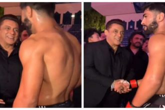 Pakistani fighter has his fan moment with 'Superstar' Salman Khan in Dubai; says 'I've been watching your movies since childhood' |