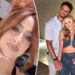 Patrick Mahomes reacts to wife Brittany's 'spicy' red hair transformation