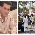 Police lathicharge Salman Khan's fans gathered outside his Galaxy apartment for causing chaos and disrupting traffic - See photos |