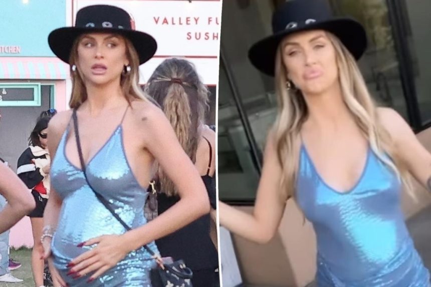 Pregnant Lala Kent shows off baby bump at Coachella