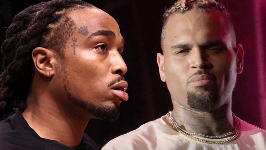 Quavo Fires Back at Chris Brown, 'Don't Beat Her, Must Be the Drugs'