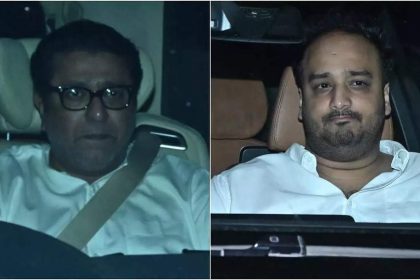 Raj Thackeray, Zeeshan Siddique visit Salman Khan post gunfire incident at Galaxy Apartments | Hindi Movie News