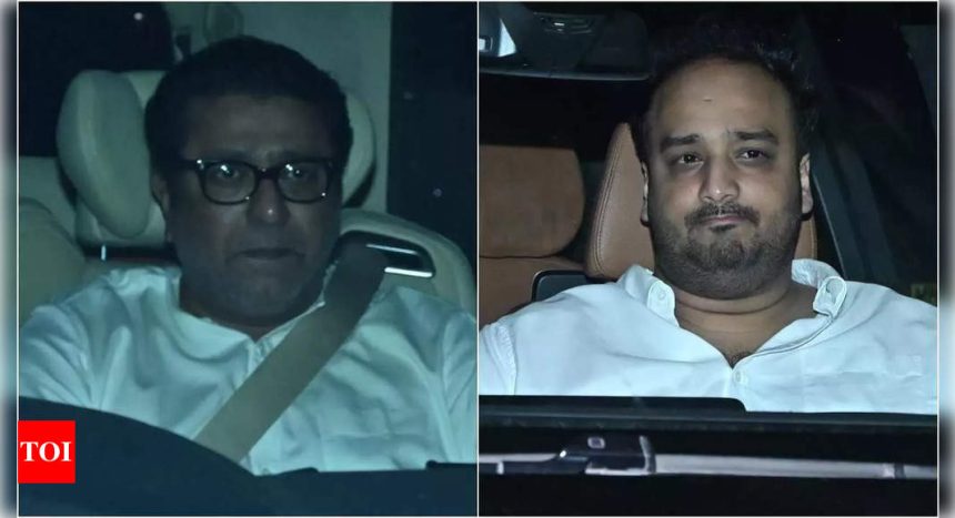 Raj Thackeray, Zeeshan Siddique visit Salman Khan post gunfire incident at Galaxy Apartments | Hindi Movie News