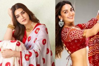 Red ethnic wear inspiration from actresses