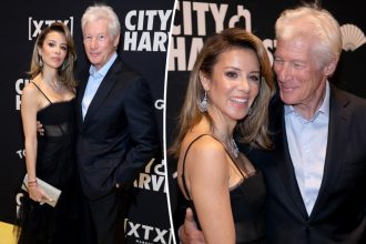 Richard Gere, 74, makes rare red carpet appearance with wife Alejandra Silva, 41