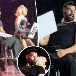 Ricky Martin fans are convinced he got aroused on stage at Madonna's concert