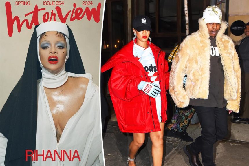 Rihanna says A$AP Rocky's high-fashion style puts her to shame