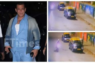 Salman Khan firing Leaked CCTV Video: Gunshots outside Salman Khan's home: Leaked CCTV footage captures shooters fleeing on motorcycle |