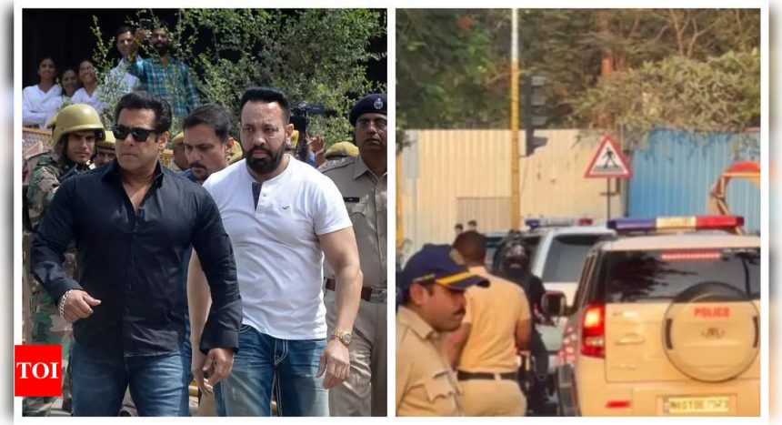 Salman Khan leaves Galaxy apartment with high security as he makes his FIRST appearance after gunfire incident - See photos |