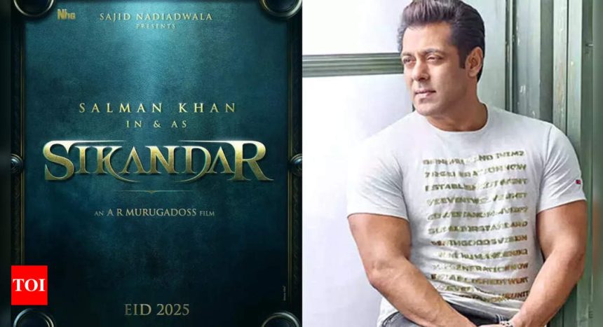 Salman Khan treats his fans on Eid with a new film announcement, titled 'Sikandar' it will be directed by AR Murugadoss | Hindi Movie News